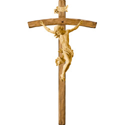 Cristo Barroco en cruz arqueada